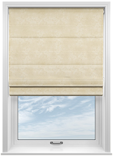 Florence Faux Suede, Stone - Motorised Roman Blind